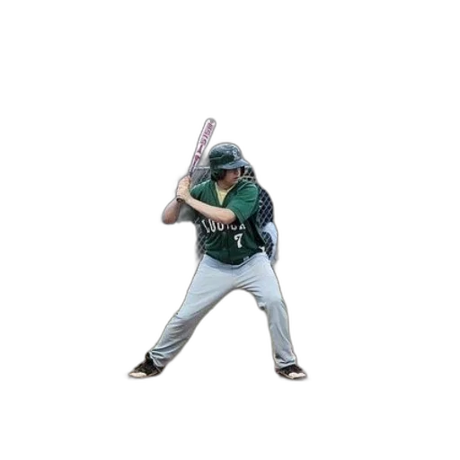 weapon, baseball, player, green transparent PNG cut-out