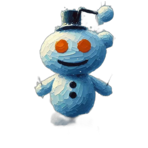 robot, staff, hat, creature transparent PNG cut-out
