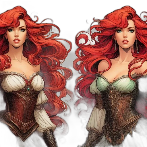 fantasy art, concept art, comic book art, photorealistic transparent PNG cut-out