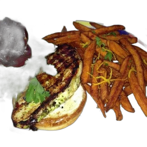 food, photorealistic, plate, sandwich transparent PNG cut-out