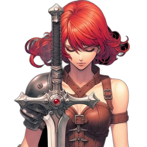weapon, sword, staff, fantasy art transparent PNG cut-out