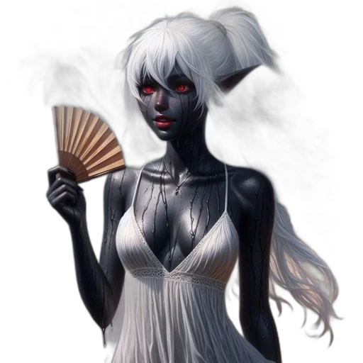 mask, staff, dress, fantasy art transparent PNG cut-out