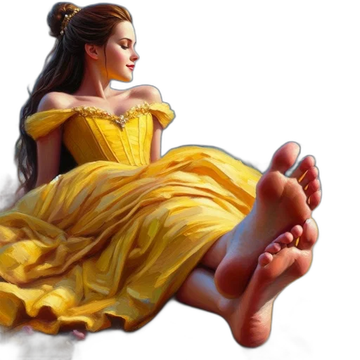 dress, shoes, photorealistic, oil painting transparent PNG cut-out