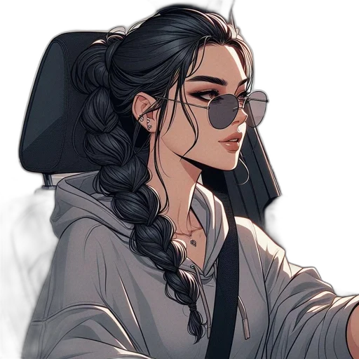 jacket, face, staff, comic book art transparent PNG cut-out