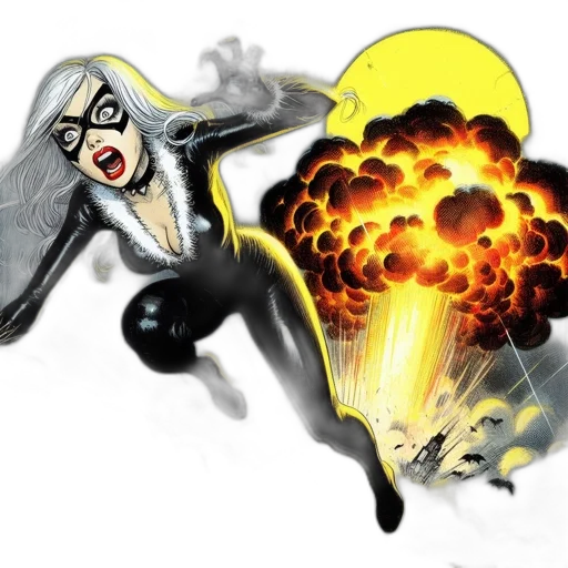 comic book art, concept art, cartoon, fire transparent PNG cut-out