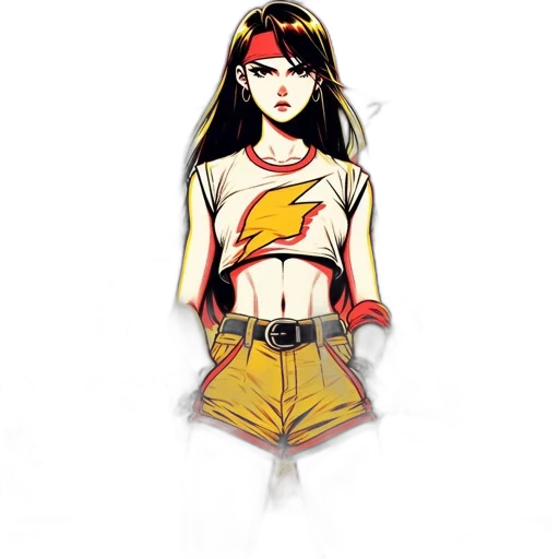 comic book art, concept art, cartoon, pixel art transparent PNG cut-out