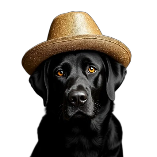 hat, animal, staff, face transparent PNG cut-out
