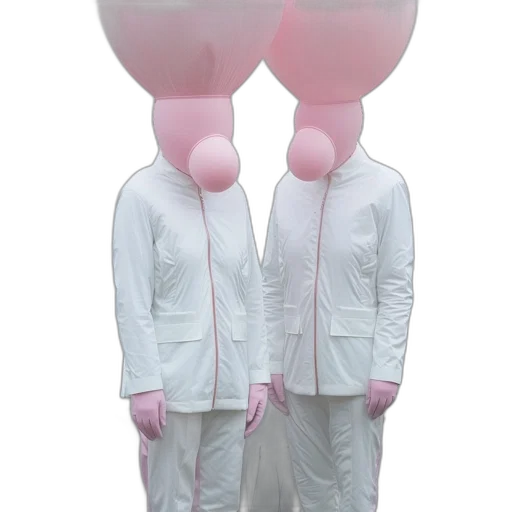 jacket, mask, staff, umbrella transparent PNG cut-out