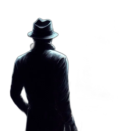 hat, jacket, staff, face transparent PNG cut-out
