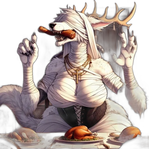 dragon, food, staff, creature transparent PNG cut-out