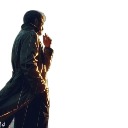 jacket, sword, staff, weapon transparent PNG cut-out