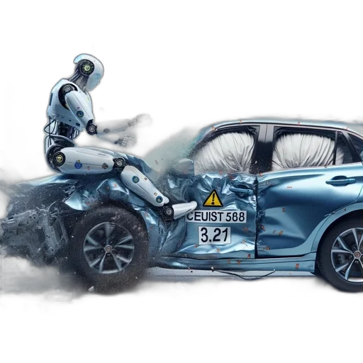 robot, car, concept art, lab transparent PNG cut-out