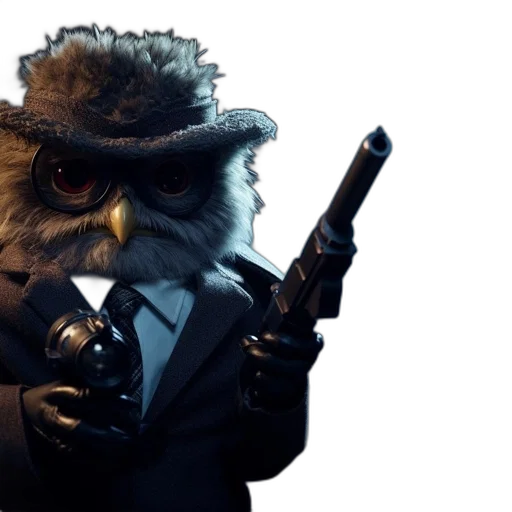 staff, animal, concept art, owl transparent PNG cut-out