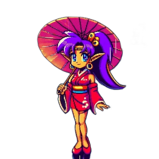staff, umbrella, dress, flower transparent PNG cut-out