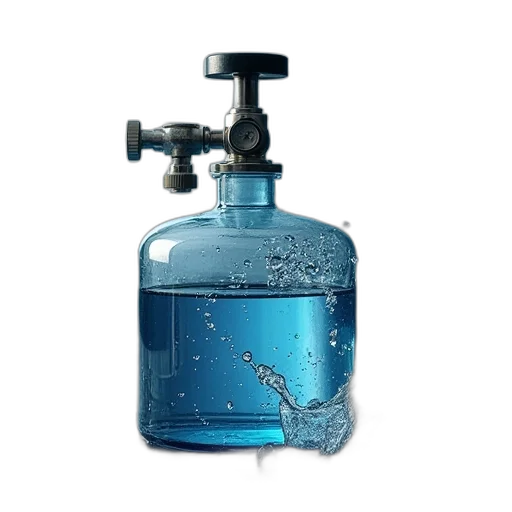 bottle, weapon, photorealistic, 3d render transparent PNG cut-out