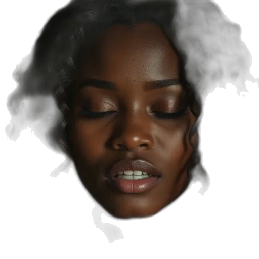 face, crown, mask, hair transparent PNG cut-out