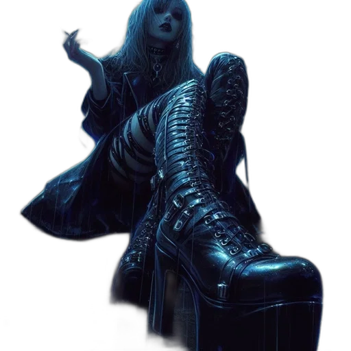 shoes, dress, creature, weapon transparent PNG cut-out