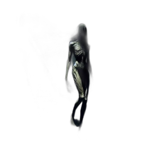 mask, creature, hair, staff transparent PNG cut-out