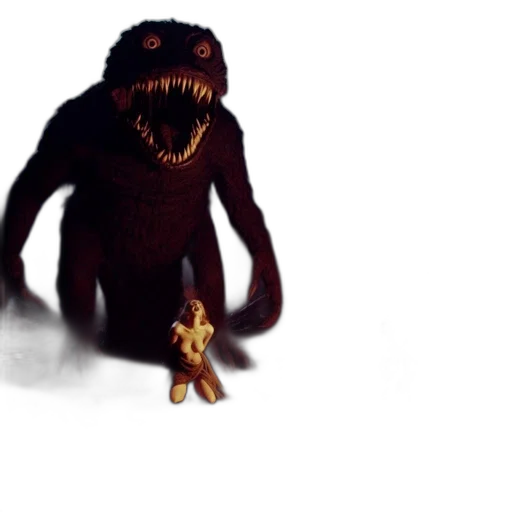 creature, animal, dragon, staff transparent PNG cut-out