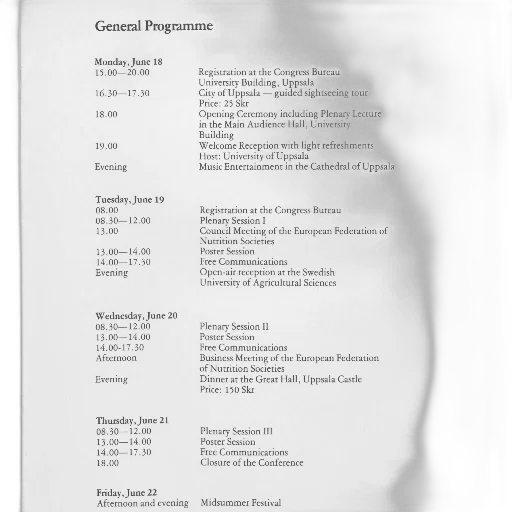 general, programme, event, june transparent PNG cut-out