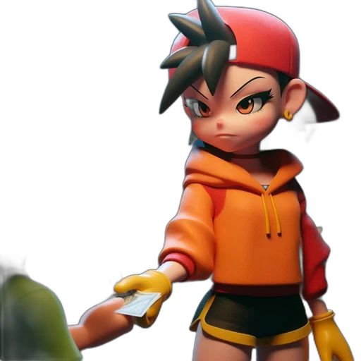 jacket, weapon, staff, hat transparent PNG cut-out