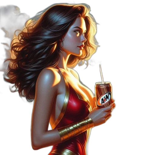 comic book art, concept art, fantasy art, fire transparent PNG cut-out