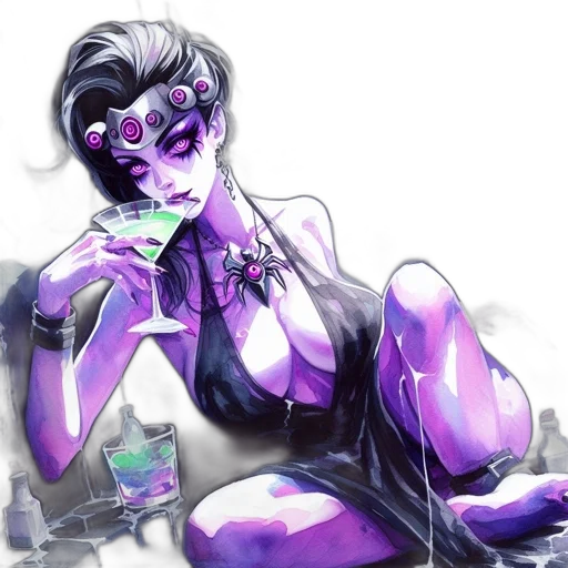 jewelry, mask, comic book art, cyberpunk transparent PNG cut-out
