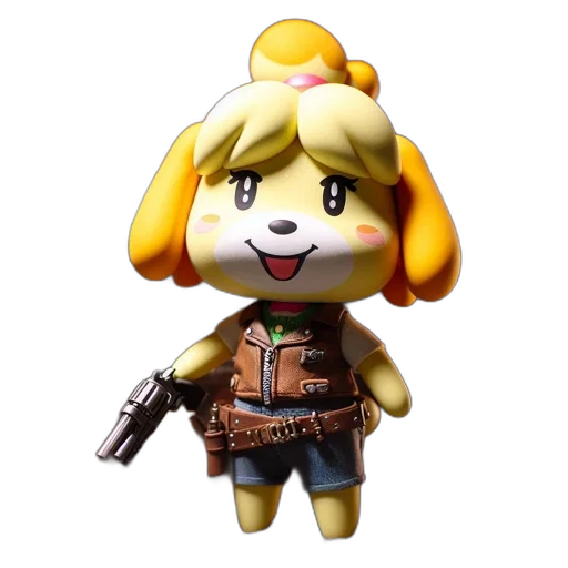 weapon, staff, animal, 3d render transparent PNG cut-out