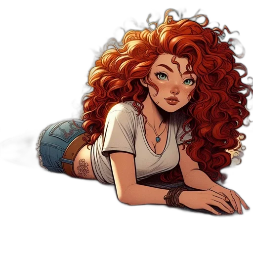 hair, dress, cartoon, fantasy art transparent PNG cut-out