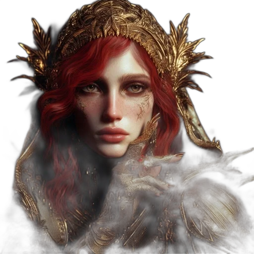crown, face, dragon, fantasy art transparent PNG cut-out