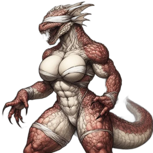 dragon, creature, animal, dress transparent PNG cut-out