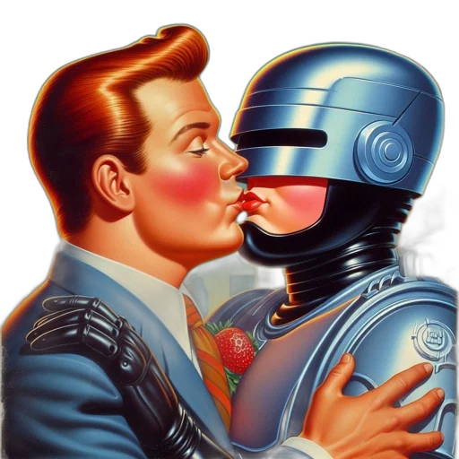 robot, face, comic book art, concept art transparent PNG cut-out