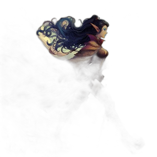 dragon, mask, crown, hair transparent PNG cut-out