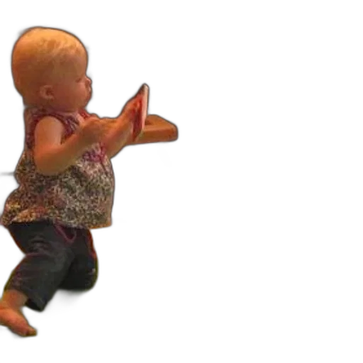 3d render, toddler, plays, book transparent PNG cut-out