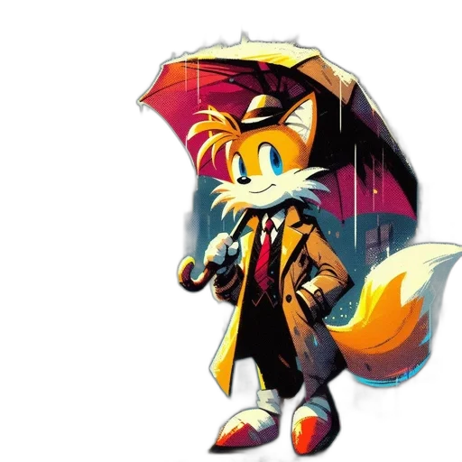 umbrella, jacket, staff, animal transparent PNG cut-out