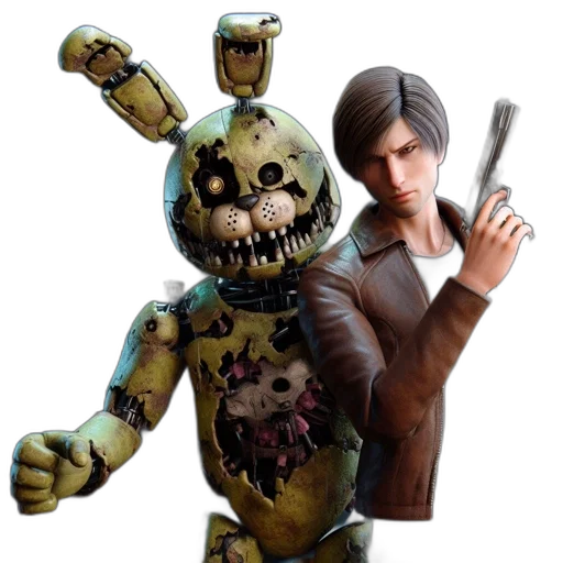 robot, weapon, mask, face transparent PNG cut-out