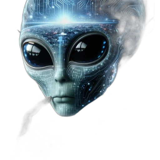 robot, mask, face, creature transparent PNG cut-out