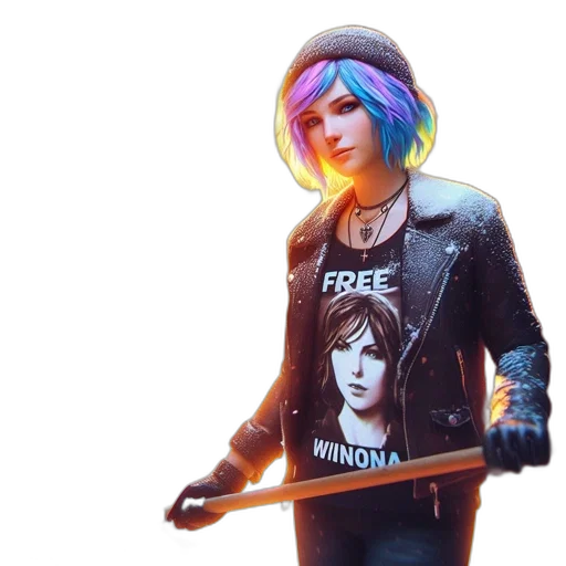 jacket, weapon, staff, sword transparent PNG cut-out