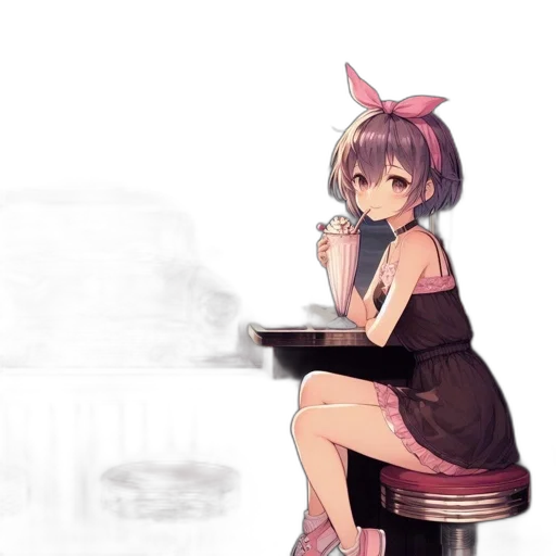 dress, hat, staff, weapon transparent PNG cut-out