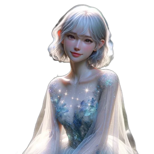 dress, crown, face, jewelry transparent PNG cut-out