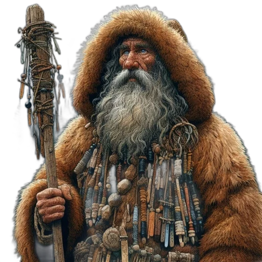 jacket, weapon, animal, staff transparent PNG cut-out