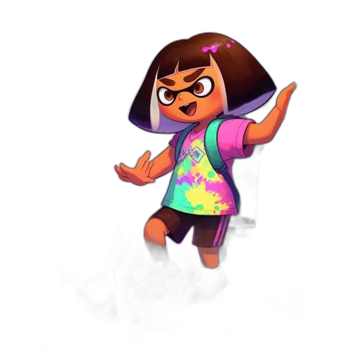jacket, staff, dress, weapon transparent PNG cut-out