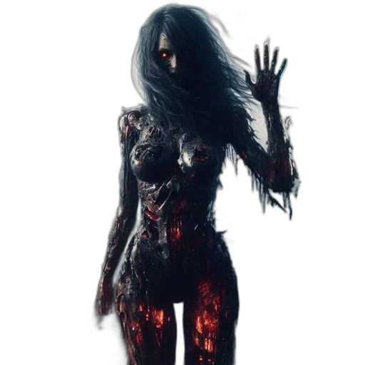 dress, creature, mask, concept art transparent PNG cut-out