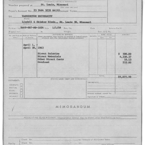 vintage, invoice, washington, university transparent PNG cut-out