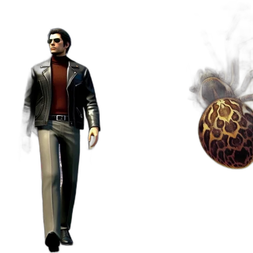 jacket, concept art, 3d render, comic book art transparent PNG cut-out