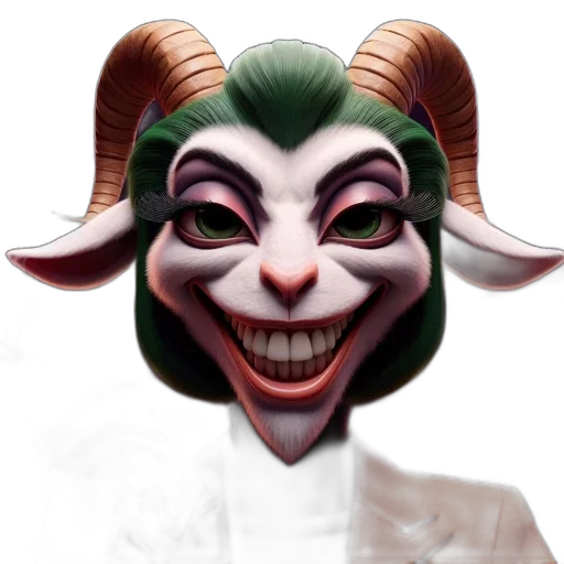 mask, face, creature, staff transparent PNG cut-out