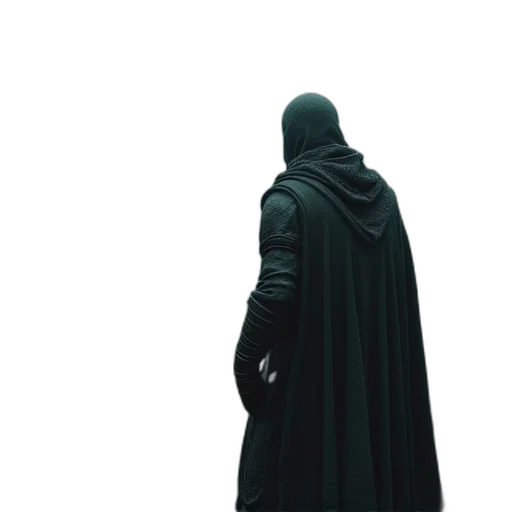 jacket, mask, sword, staff transparent PNG cut-out