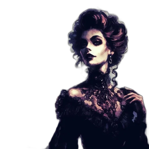 dress, crown, mask, concept art transparent PNG cut-out