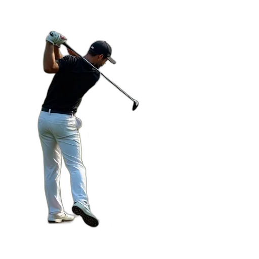 person, playing, golf, course transparent PNG cut-out