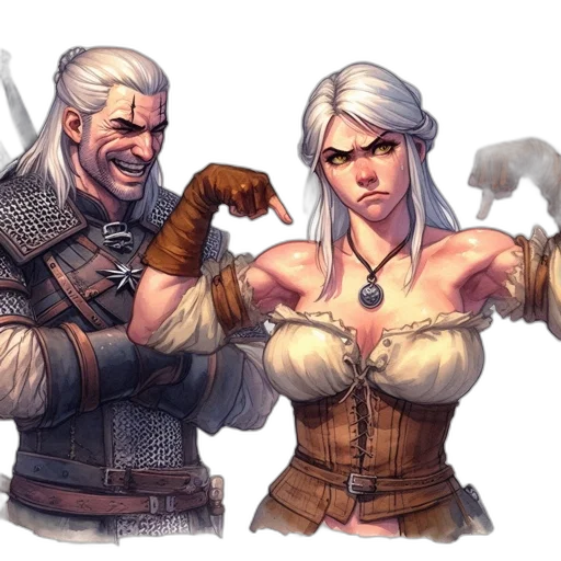 concept art, fantasy art, comic book art, pixel art transparent PNG cut-out